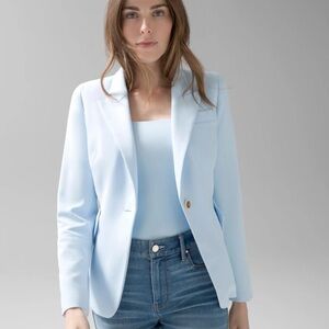 White House Black Market Blue Blazer Suit Jacket